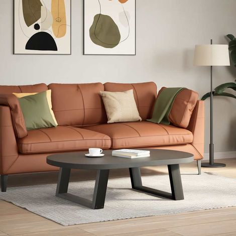 vidaXL Coffee Table Legs U-Shaped 2 pcs Anthracite 70x(30-31) cm Steel (1/5)