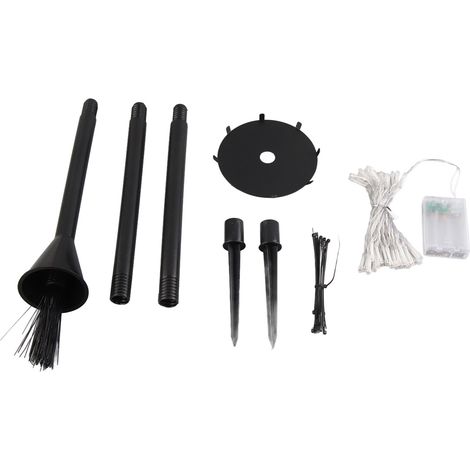 Balais de sorcière lumineux pour allée de jardin, décoration d'Halloween pour terrasse, allée et jardin. (1/5)