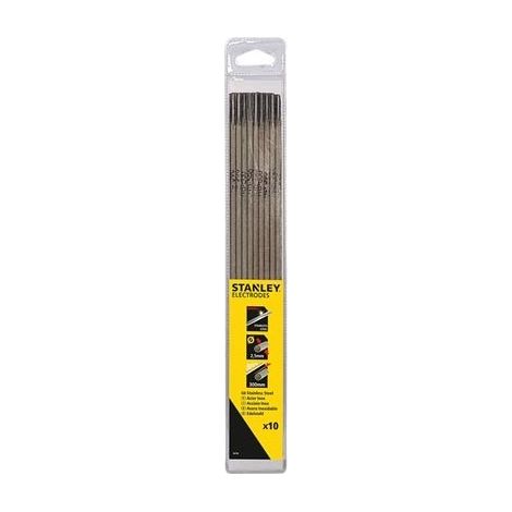Equipo de soldadura stanley - electrodos de acero inoxidable d2.5 x 300 - 10 uds./blíster
