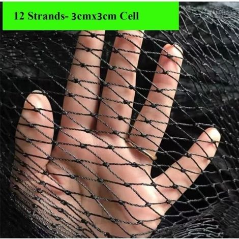 Filet de protection des cultures pour jardin,2 x 10M, clôture agrandie pour oiseaux, cerf, chat, chien, poulet, filet de pêche, filet