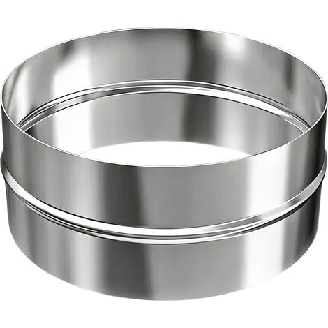 Connecteur pour Tuyau Ventilation 150mm Raccord Tuyau Acier Galvanisé Diamètre 150 mm Acier Galvanisé Rond Tuyau de Ventilation Adaptateur de Tuyau D'évacuation D'air Flexible (1/4)