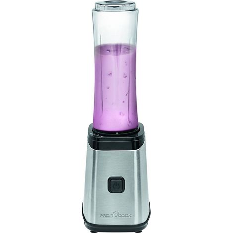 Proficook SM 1078 Smoothie Blender, Mélangeur Personnel avec 2 Bouteilles de 600 ml,  sans BPA 250W Argent (1/5)