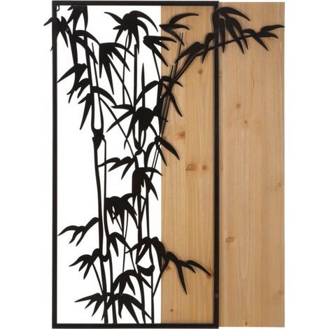 Decorazione Parete Bambù cm 58X2X80 - BAMBOO (1/5)
