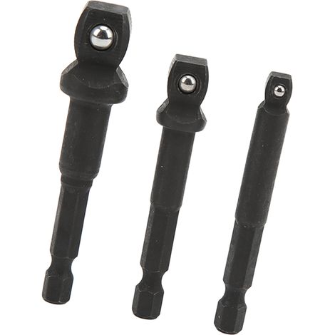 3-teiliges Steckschlüssel-Adapterset (1/2 Zoll, 3/8 Zoll, 1/4 Zoll, Sechskantschaft) aus Chrom-Vanadium-Stahl (1/5)
