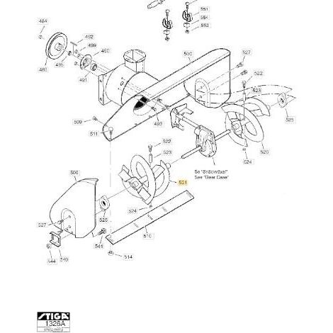 TRIVELLA DX ( 1074 P ) ORIGINALE STIGA - 1812-1838-01