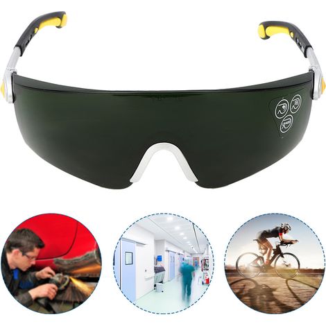 Lunettes de protection pour soudure, anti-UV et anti-rayures, idéales atelier et moto (1/5)