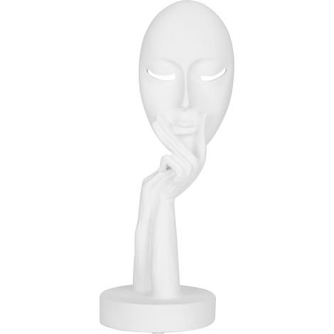 Art statue of a face, abstract character mask, resin craft, handmade ornaments, sculpture (1/5)