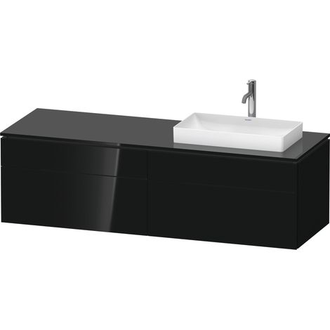 Duravit L-Cube Meuble sous-lavabo en console suspendu, avec plan (1/3)