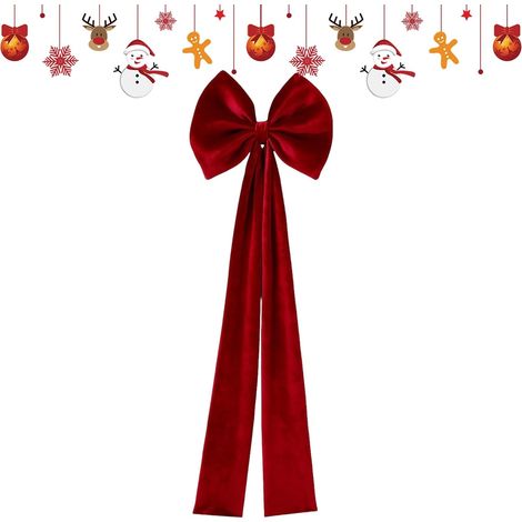 Nœuds de Noël Nœud de Noël Décor de Fête Housses de Chaise Décoratives avec Pour Anniversaire Événement Salon Banquet Vacances Maison Bureau Cuisine Restaurant (1/5)