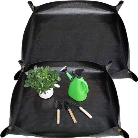 Tapis de Rempotage Imperméable pour Plantes D'intérieur 2pcs, Tapis de Jardinage Imperméable, Tapis de Plantation de Fleurs Pliable, pour Rempotage Plantes Succulentes Jardin intérieur Plant Car