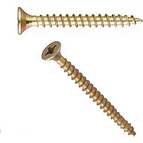 SOLID tornillo pozi 4.5x30 mm caja 1000 , Tornillo pozi de acero para madera SLE DIN 7505/AAcabado bicromatadoMedidas: 4,5x30mmCaja de 1000 unidades. (1/2)