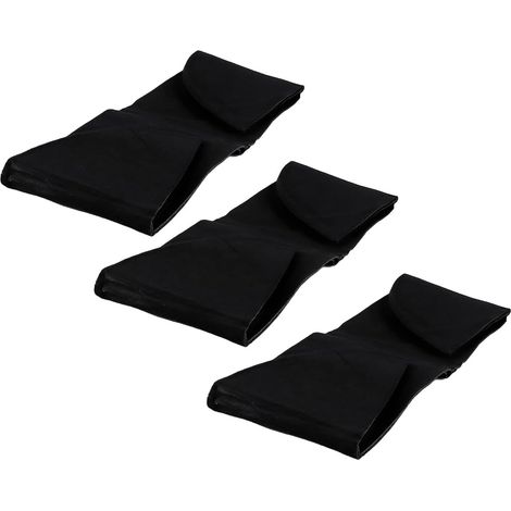 Doublures de panier de jardinière en tissu, doublures de jardinière en feutre, doublure de remplacement pour panier à fleurs noir 36 po (1/5)