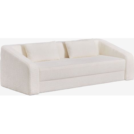 SKLUM Dalila 3-Sitzer-Schlafsofa aus Bouclé-Stoff                                   