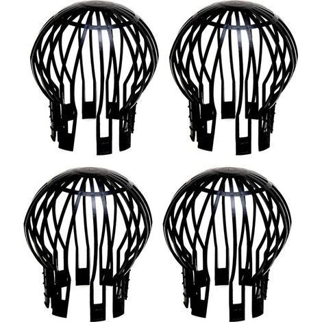Lot de 4 protections de gouttière flexibles en plastique, garde les gouttières non obstruées par des feuilles, de la mousse, de la boue, des boules et autres débris (1/5)
