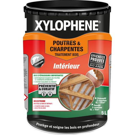 Trattamento travi & strutture XYLOPHENE 5 L - preventivo e curativo per legno