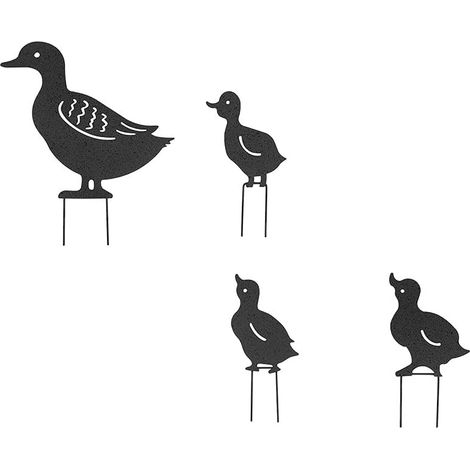 Stück Eisen Dekofiguren mit Hohlen Enten Leichte