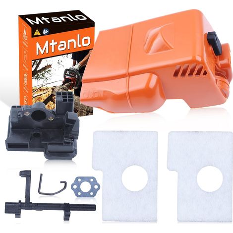 Couvercle supérieur du cylindre, réglage pour tronçonneuse Stihl 017 018 MS170 MS180, pièce de couvercle supérieur du moteur, boîtier de filtre à air, filtre à air, tige d'air, joint de carburateur, a (1/5)