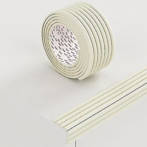 Bande de protection de sécurité pour bébé de 2 m, protège les bords de table et de bureau, protège les coins de meubles, sécurité enfant, coins souples, blanc (1/5)