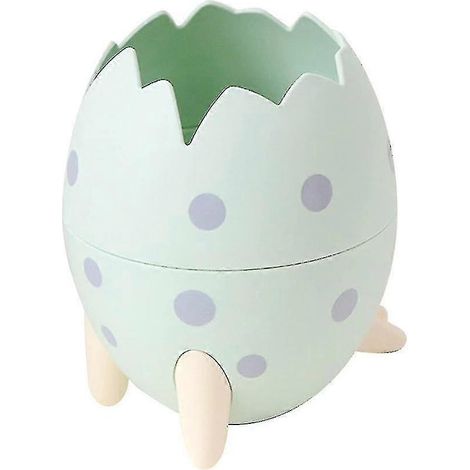 Porte-crayons dinosaure mignon, organisateur de bureau, rangement pour stylos, idéal pour l'école, le bureau, le maquillage cadeau d'anniversaire/école (1 pièce, vert) (1/5)