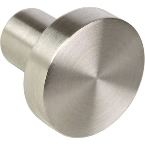SO-TECH - Bouton de meuble EK03 Gris II - Ø15 mm - Hauteur 18 mm - Inox brossé - Pour cuisine, armoire, commode, tiroir (1/5)