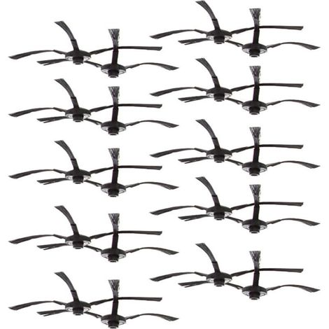 SABIR Lot de 20 brosses latérales pour Amibot Spirit Ice (10 paires)