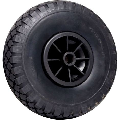 Roue 260/85 en caoutchouc plein pour les coffres avec jante noire