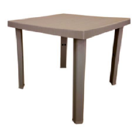 TAVOLO RESINA FIGARO 80X80XH72CM TORTORA (1/2)