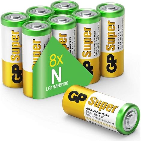 GP Super Batteria (N) Alcalina/manganese 1.5 V 8 pz.