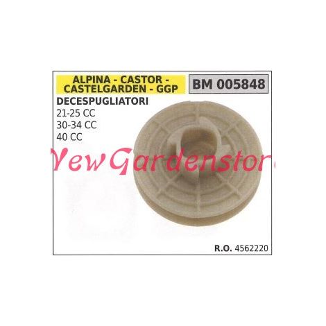 Polea de arranque CASTELGARDEN motor desbrozadora 21 25cc 34cc 005848