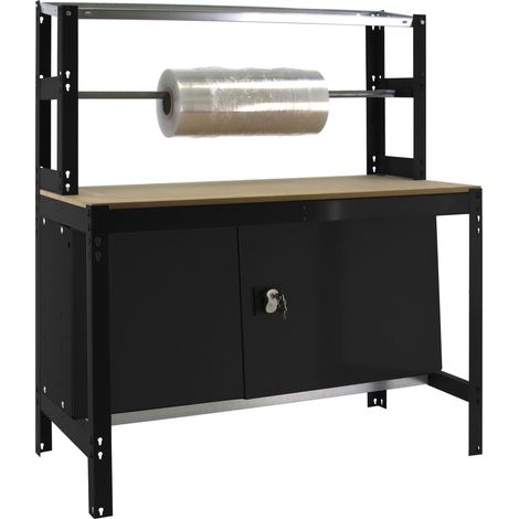 Banco de trabajo SIMONWORK BT4 CABINET 1200 ANTRACITA/MADERA - 8425437138386 - Simon Rack
