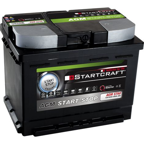 Starterbatterie 12V/60Ah Kaltstart A (EN-Norm): 680