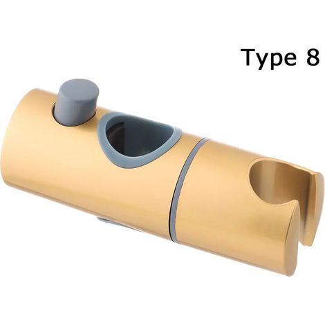 Support de douche réglable en ABS - 8 pièces - Support coulissant robuste pour barre de douche et accessoires de salle de bain (1/5)