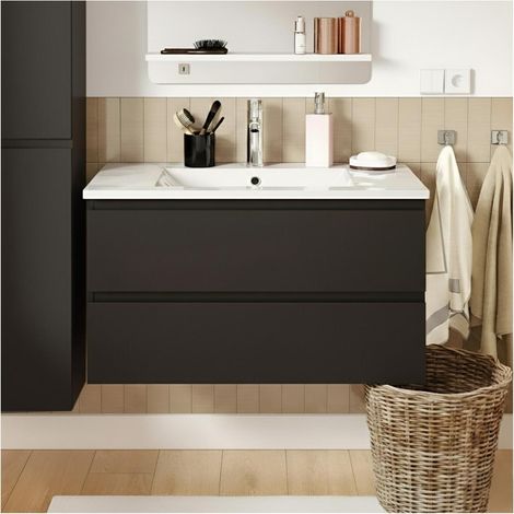 Mueble de baño con lavabo individual de 80 cm y grifo SORRENTO