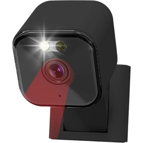 Mini caméra Noire for la Maison, Vision Nocturne, Audio bidirectionnel, magnétique, WiFi, Alarme Humaine, sirène intégrée for Le Stockage en Nuage à Domicile(WiFi Camera No Card) (1/4)