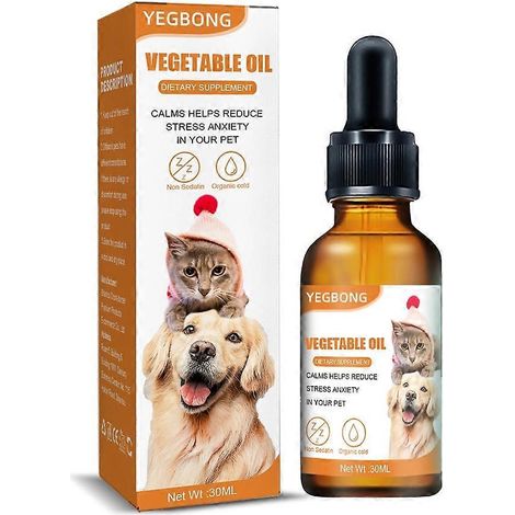 Öl für Katzen und Hunde: Lindert Angstzustände, Stress, Schmerzen und Entzündungen, fördert Entspannung und Schlaf.