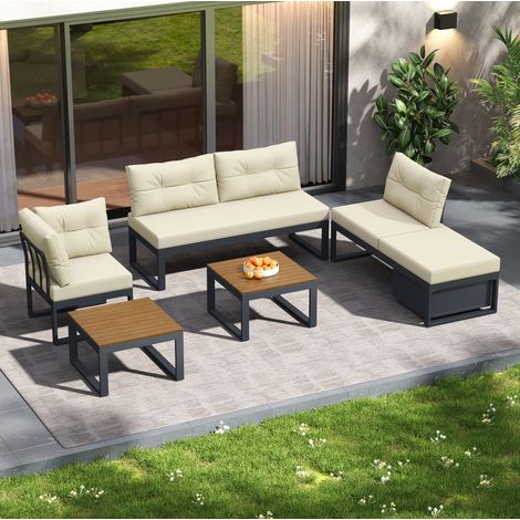 sofa sitzmöbel stauraum verstellbar polyester beige HAVRYA (1/4)