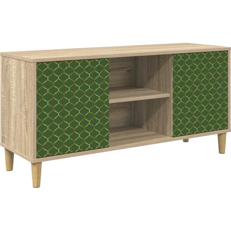 TV Cabinet GELEEN 102 x 33 x 50 cm Sonoma Engineered Wood vidaXL (1/5)