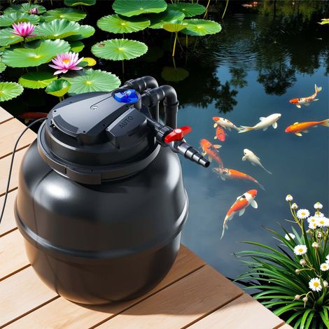 Filtre Bassin Pression 80000L EasyClean - UV 55W Motorisé (1/4)