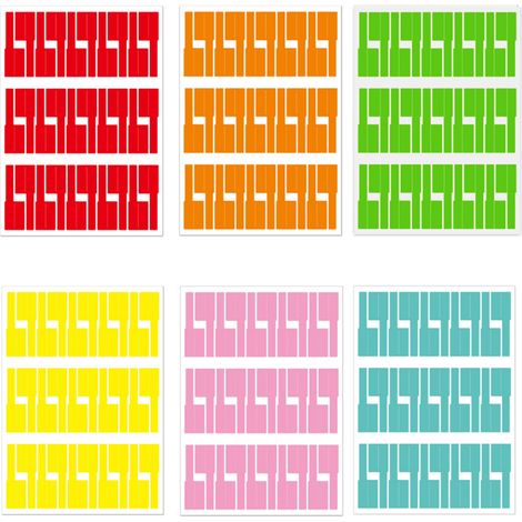 180 étiquettes autocollantes pour câbles, imperméables et résistantes à la déchirure, pour l'identification et l'organisation des câbles au bureau, à la maison et à l'école (6 couleurs).