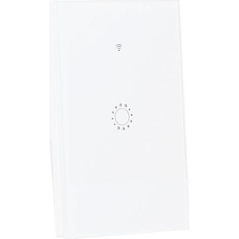 Interrupteur intelligent LED Wi-Fi à panneau tactile, commande vocale unidirectionnelle via application pour Amazon Alexa, AC95-250V (1/5)