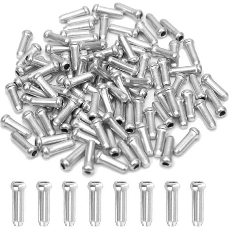 Embouts Câble Vélo - Embouts de Frein en Aluminium Durable pour Vélos, VTT (1/5)