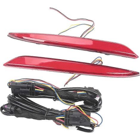 Faro antiniebla trasero LED estilo coche para parachoques trasero, compatible con Model 3, color rojo, para autopista.