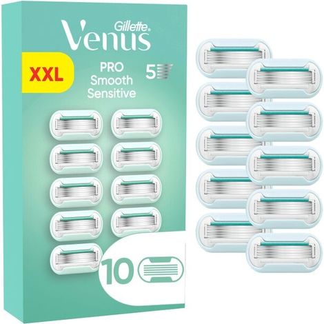 Gillette Venus Deluxe Smooth Sensitive (Big Pack) 10er Systemklingen 10er