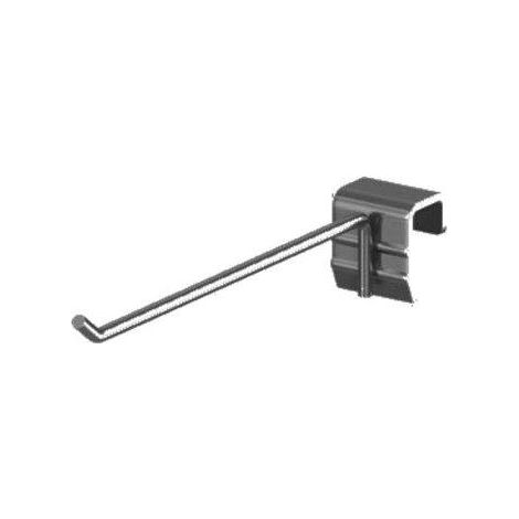 GANCIO SEMPLICE X BARRA MARKET - ZINCATO MM 200- 5 pezzi