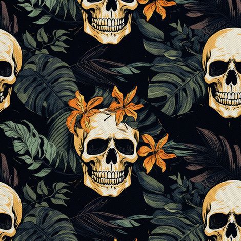 Tela Oxford decorativa para exteriores - Motivo de calavera I DX4269 (1/5)