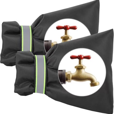 Couvercle de robinet antigel réfléchissant extérieur 22 2 pièces 18 cm (1/5)