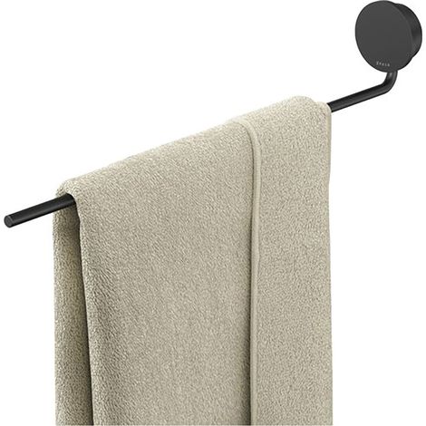 Geesa Handtuchhaken Wand Opal Handtuchstange zum Bohren, schwarz gebürstet (1/4)