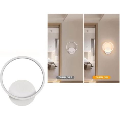 applique murale,applique murale en aluminium intérieure ronde,lampe de chevet chambre,pour salle de bain,couloir,escaliers du salon (1/3)