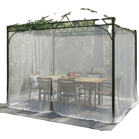 Moustiquaire extérieure, installation facile, protection contre les insectes, vert armée (1/2)