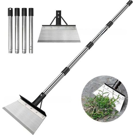 Pelle de Jardin Multifonctionnelle avec Manche Ajustable en Acier Lourd pour Désherber et Dégivrer - KZQ (1/5)